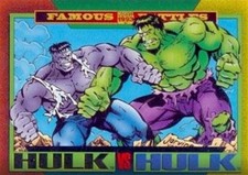 1993 Marvel Universe #173 Famous Battles - Hulk vs Hulk