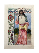 Gouache Originale - Maquette pour Chromo - Chocolat Guérin Boutron - Perse