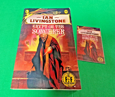 Crypt of the Sorcerer ***VGC 1st/1st GOLD FOIL!!*** Puffin Fighting Fantasy #1