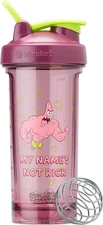 BlenderBottle Pro 28oz Spongebob Shaker – Red, “My Name’s Not Rick” Design