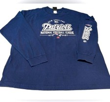 New England Patriots Long Sleeve Jersey NFL Team Apparel XL Super Bowl Unisex