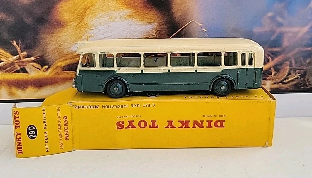 Jugetes antiguos - BUS DINKY TOYS autobus PARISIEN SOMUA PANHARD fabriqué en France Meccano