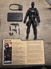GIJOE Classified Retro Snake Eyes Walmart Exclusive Loose Complete With Filecard