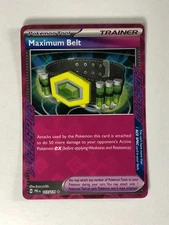 Pokemon TCG Prismatic Evolutions Ace Spec Maximum Belt 117/131 Near Mint