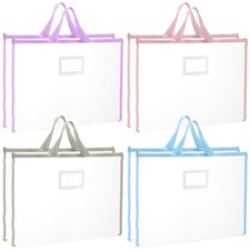 8 Pcs Sew Project Bags 18 x 13 Inch 18 x 13 inches, Original wood color