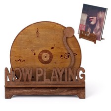 Now Playing Vinyl Record Stand Wood Carve Record Stand Vintage Vinyl Holder