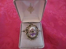 Costume jewelry Ring -Purple Iris
