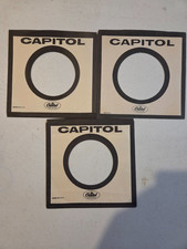 CAPITOL RECORDS 3 original company record sleeves in nice shape