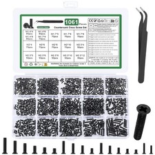 1060 Pcs Small Laptop Screws Kit, Micro Flat Head Phillips Countersunk Bolts,...