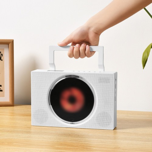 Portable Rechargeable CD Player with Dual HiFi Speakers & Wireless Support - Afbeelding 11 van 19