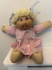Vintage Jesmar Cabbage Patch Kids Kid Doll Blue Eyes Yellow Hair Dimples Hm2