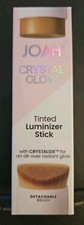 JOAH Crystal Glow Tinted Luminizer Stick w/Brush NATURAL BEIGE .4oz/11.5g FULLSZ