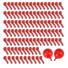 100 Stücke  Rot Ballon Neue Glänzende Metall Perle Latex Luft Ballons 1955