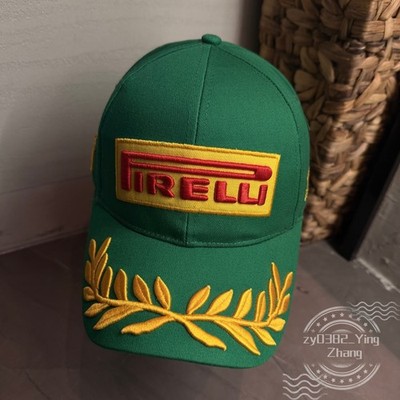 Pirelli's new embroidered men's outdoor casual adjustable baseball cap hat green