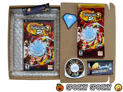 Naruto Ultimate Ninja Heroes 2 Sony PSP - NTSC-U/C USA sehr guter Zustand CIB mit Natural Disc