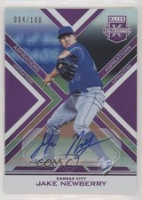 2016 Panini Elite Extra Edition Aspirations Purple /100 Jake Newberry #169 Auto