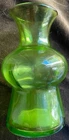 Vintage Blenko Glass Small Optic Vase - Design 704 - Green
