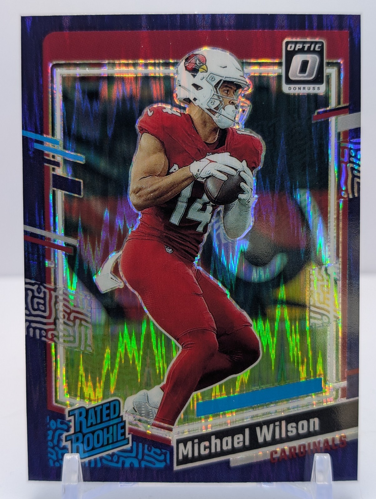 Michael Wilson Panini Donruss Optic #204 Purple Shock