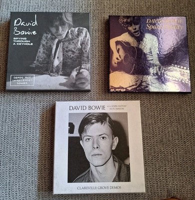 DAVID BOWIE 7'' Vinyl 3xBox Space Oddity, Spying Through, Clareville 