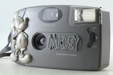 RARE  NEAR MINT  Fuji Hi Mickey Mouse 35mm Film Camera Focus Free Rare From Japan