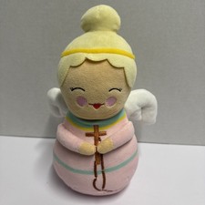 Shining Light Dolls Guardian Angel 12 Inch Pink Blonde With Rosary Plush Doll
