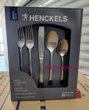 NEW J.A. Henckels 20-Piece 18/10 SS Flatware ...