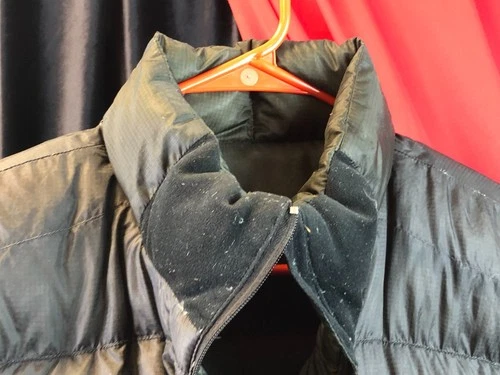 Vintage Army Green Mountain Hard Wear DOWN 2-Tone PUFFER JACKET Men's Size Large image 18