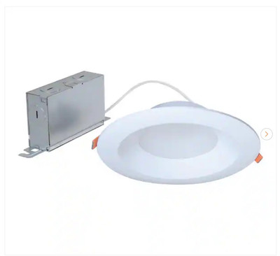 HALO LTDM Series 6 in. Adjustable CCT Canless IC Rated Dimmable Indoor/Outdoor..
