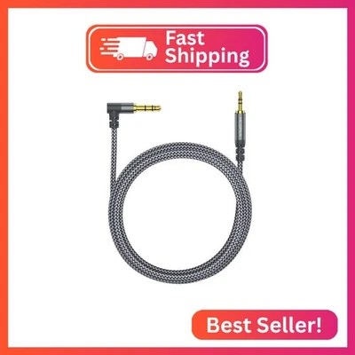 MCSPER 3.5mm to 2.5mm Aux Audio Cable (6.6FT), 90 Degree Right Cord Compatible with Bos