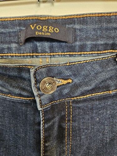 VOGGO Denim - Pantalones de mezclilla rectos elásticos ligeros para dama - W 32" L 30" talla 44 - Imagen 7 de 15