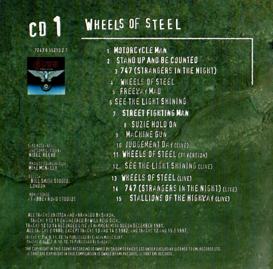 Saxon – Wheels Of Steel & Strong Arm Of The Law + Bonus (2 CD-Album EMI) 1997 - Bild 3 von 4