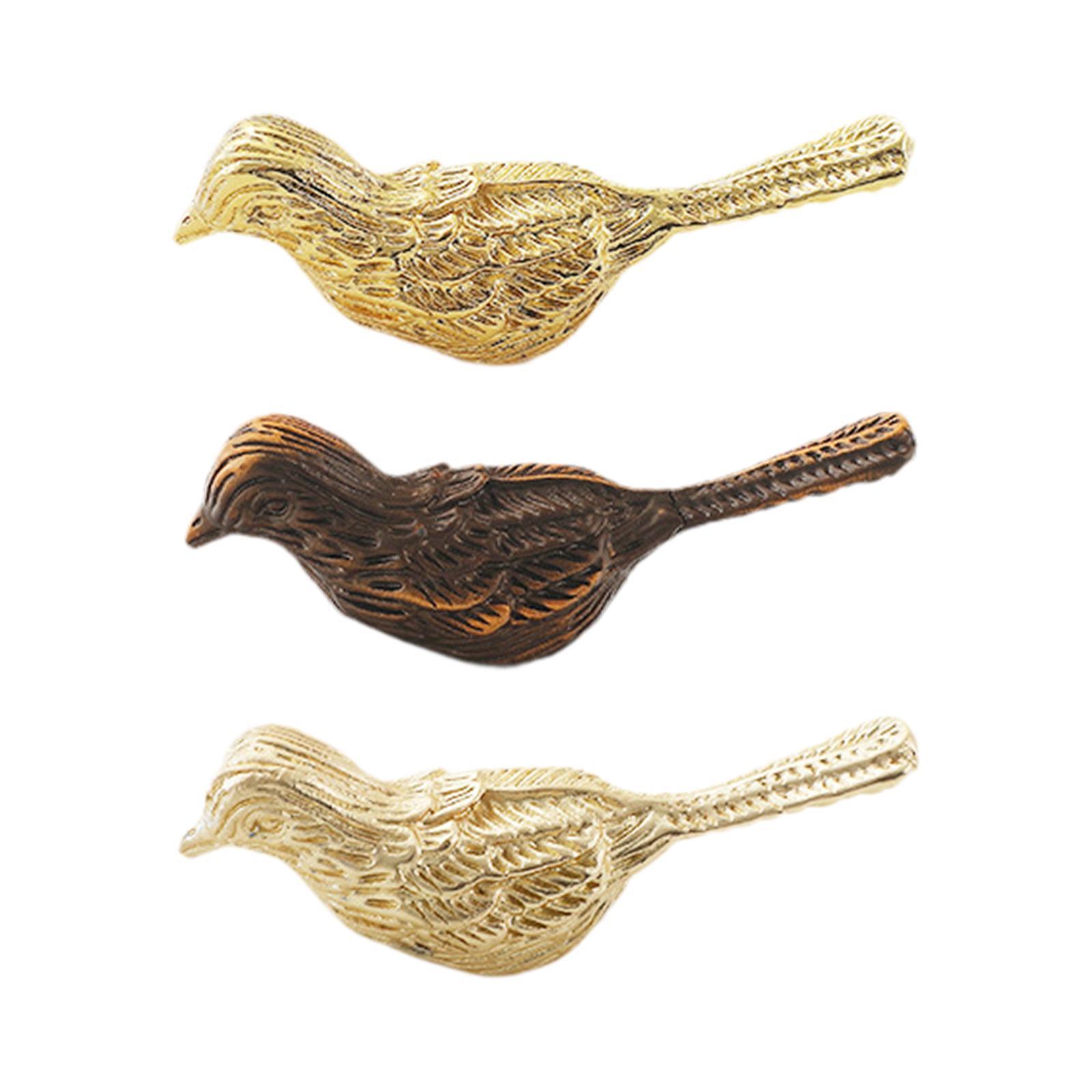6Pcs Cabinet Handles for Home Decor Bird Shape for Dresser Cabinet Cupboard