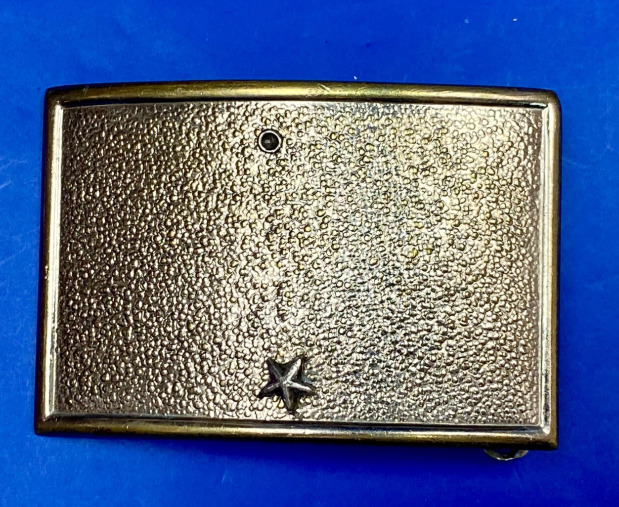 Rectangular Simple Plain Star Textured Metal Craf… - image 1