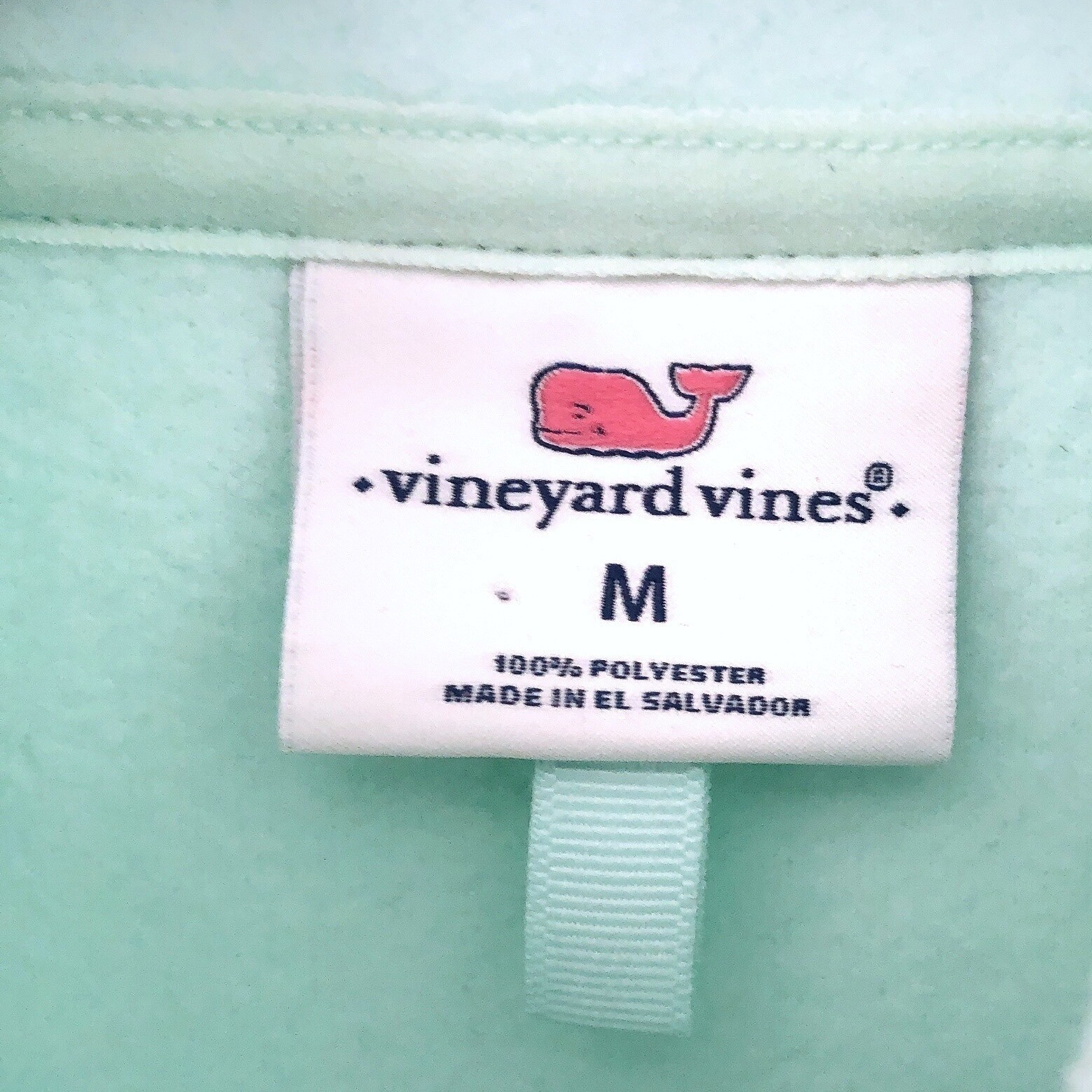 Vineyard Vines Solid Mint Green Full Zip Sleevele… - image 3
