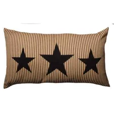 Heritage House Star Lumbar Pillow Cover 15 in X 27 in New Farmhouse Primitive