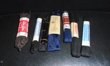 MIXED LOT OF NOS VINTAGE SHOE LACES BLACK,BROWN,BLUE 24"  27"