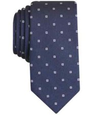 Bar III Men's Mitchell Neat Slim Tie One Size Navy
