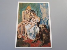 affiche: peinture de Pablo Picasso : la famille de l'acrobate