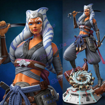 Ahsoka Tano 3D Print Model Kit 1/8 Beauty Woman Unpainted Unassembled 27cm