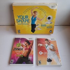 Nintendo Wii Your Shape Featuring Jenny McCarthy (Un-Used) &Zumba Fitness Bundle