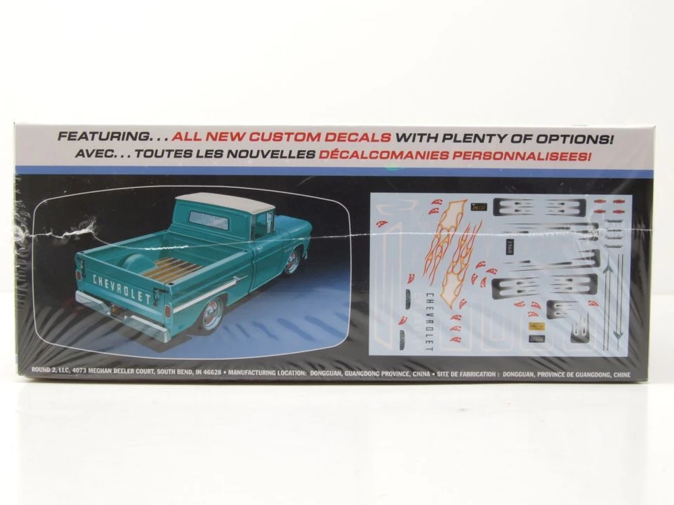 Chevrolet Apache Pick Up 1960 Modellino Auto Kit Costruzione Plastica 1:25 AMT - Immagine 3 di 4