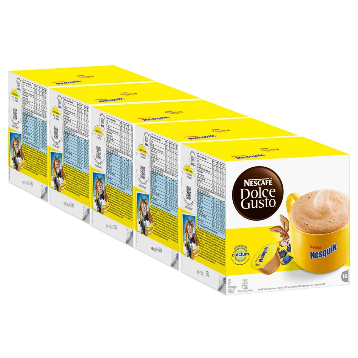 NESCAFE DOLCE GUSTO CAPSULES - NESQUIK - 16 PODS = 16 COCOA DRINKS FOR KIDS