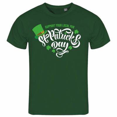 Herren T-Shirt St Patricks Day S bis XXL irish pub Kleeblatt feiertag party bier