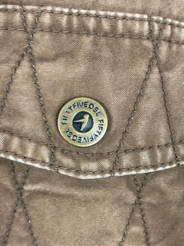Vintage Diesel 55DSL Field Barn Coat Jacket Mens M Brown Wool Patches 90s Hooded - Picture 6 of 12