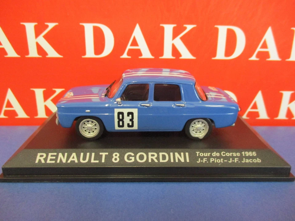 Die cast 1/43 Modellino Auto Renault 8 Gordini Rally Tour de Corse 1966 J-F.Piot - Immagine 2 di 3