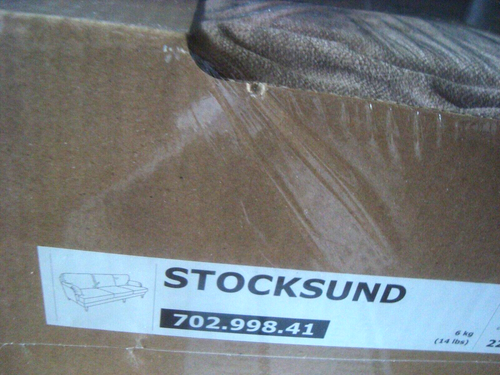 IKEA STOCKSUND 3.5 Seater Sofa Couch Cover Slipcover - Ljungen Beige Velvet - Picture 5 of 11