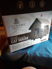 NEW Collapsible Indoor/Outdoor Pet/Cat House w/ Heating Pad NIB W3
