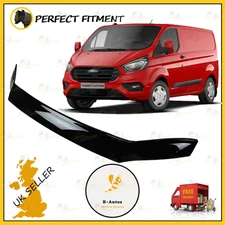 BONNET PROTECTOR GUARD HOOD BUG DEFLECTOR FOR FORD TRANSIT CUSTOM 2018+