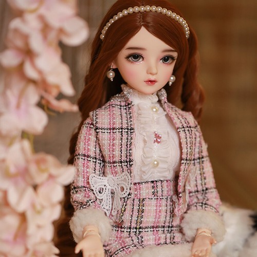 Poupée BJD 1/3 60cm (24 Pouces) Avec Perruque Bleue Et Robe - Idéal Cadeau