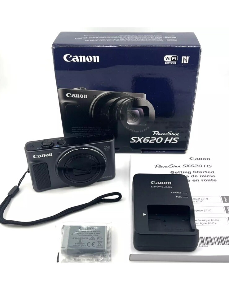 Canon PowerShot SX620 HS 20.2MP Digital Camera 25x Zoom WiFi NFC HD